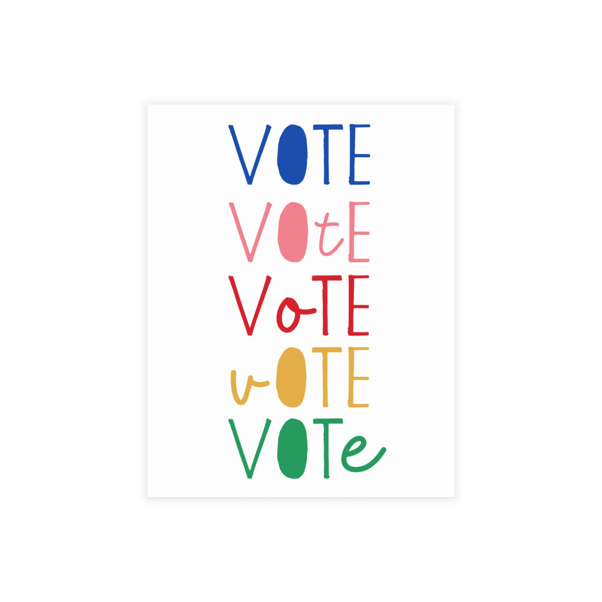 Colorful Vote Postcard Bundles